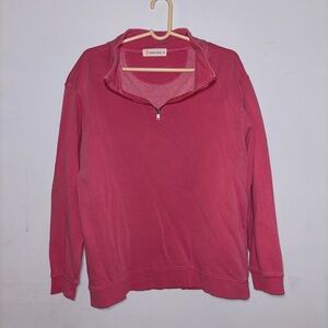 Ocean Drive Pink Quarter-Zip Sweater